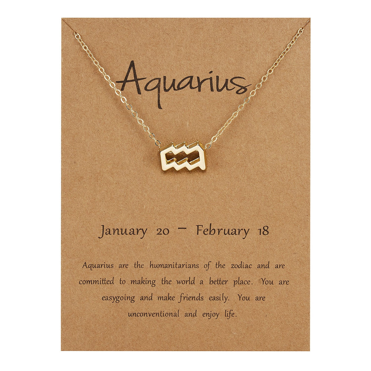 Sternzeichen Kette Aquarius